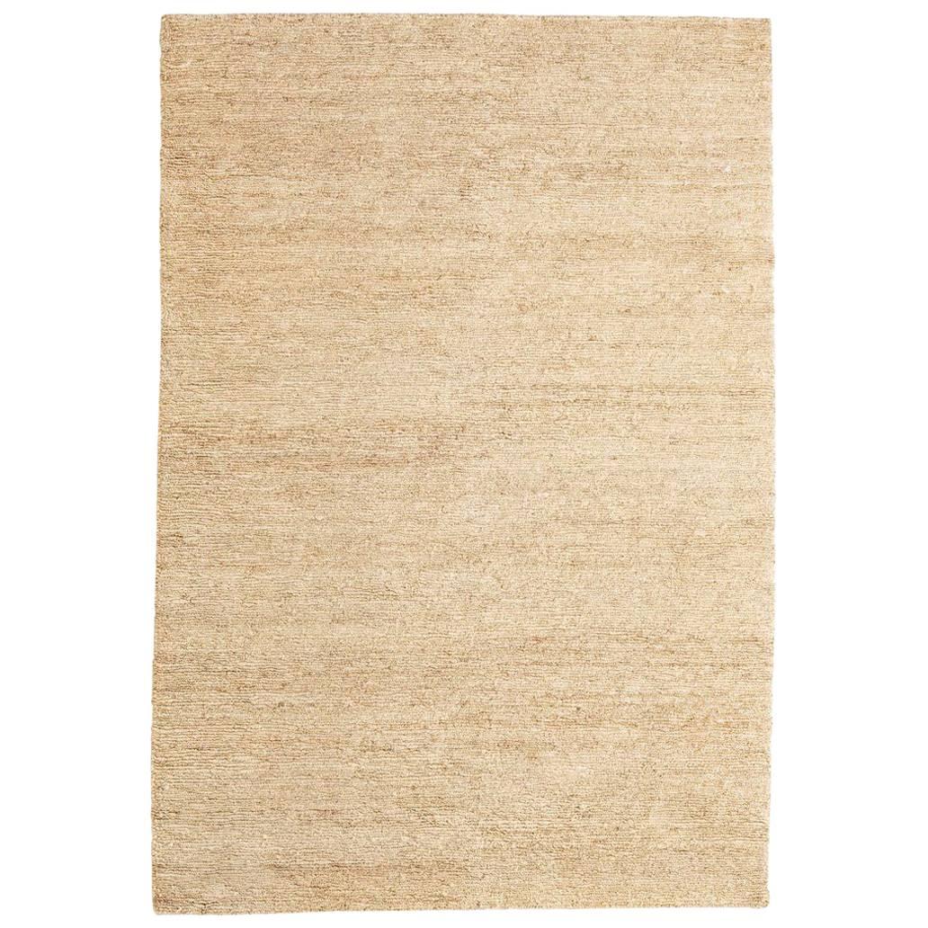 Cream Earth Rug in Hand-Knotted Jute by Nani Marquina & Ariadna Miquel, Small For Sale