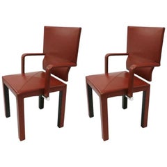 Pair of Leather Armchairs by Paolo Piva for B&B Italia Designed in 1985