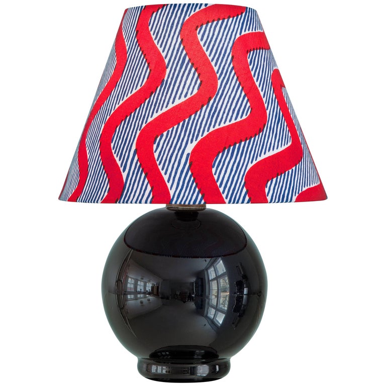 Vintage Opaline Table Lamp For Sale