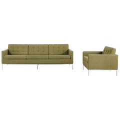 Florence Knoll, Sofa and Lounge Chair, 1954 for Knoll International, in Kvadrat