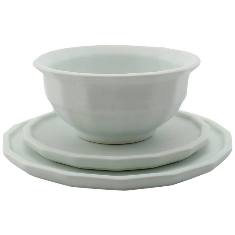 Mancioli Drum Pattern Dinnerware/Service for Eight For Sale at 1stdibs Mancioli Drum Pattern Dinnerware/Service for Eight For Sale at 1stdibs