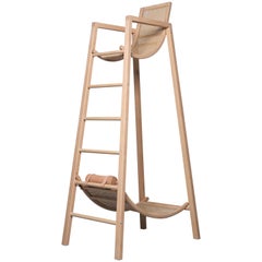 David Mazel Tov Life Guard Chair, Handcrafted Maple Coastal Inspiration Seating