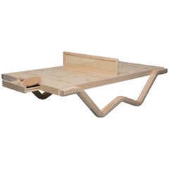 Tina Burner Ping Pong Table, Maple Handcraft Glow in the Dark Coffee Table