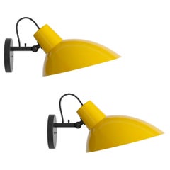 Pair of Vittoriano Viganò 'VV Cinquanta' Sconces in Yellow and Black