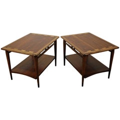Pair of Mid-Century Modern Andre Bus Lane Acclaim End Tables