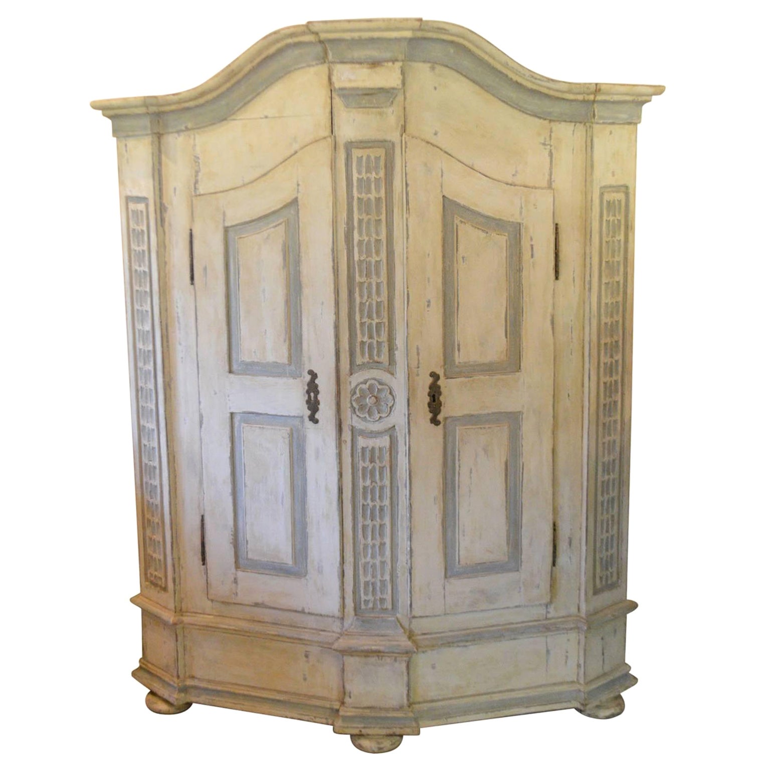 Late 18th Century, Armoire in Painted Wood