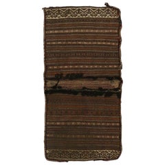 Antico Baluch Bagface, bisaccia, tappeto afgano, arte tessile, appeso a parete tribale