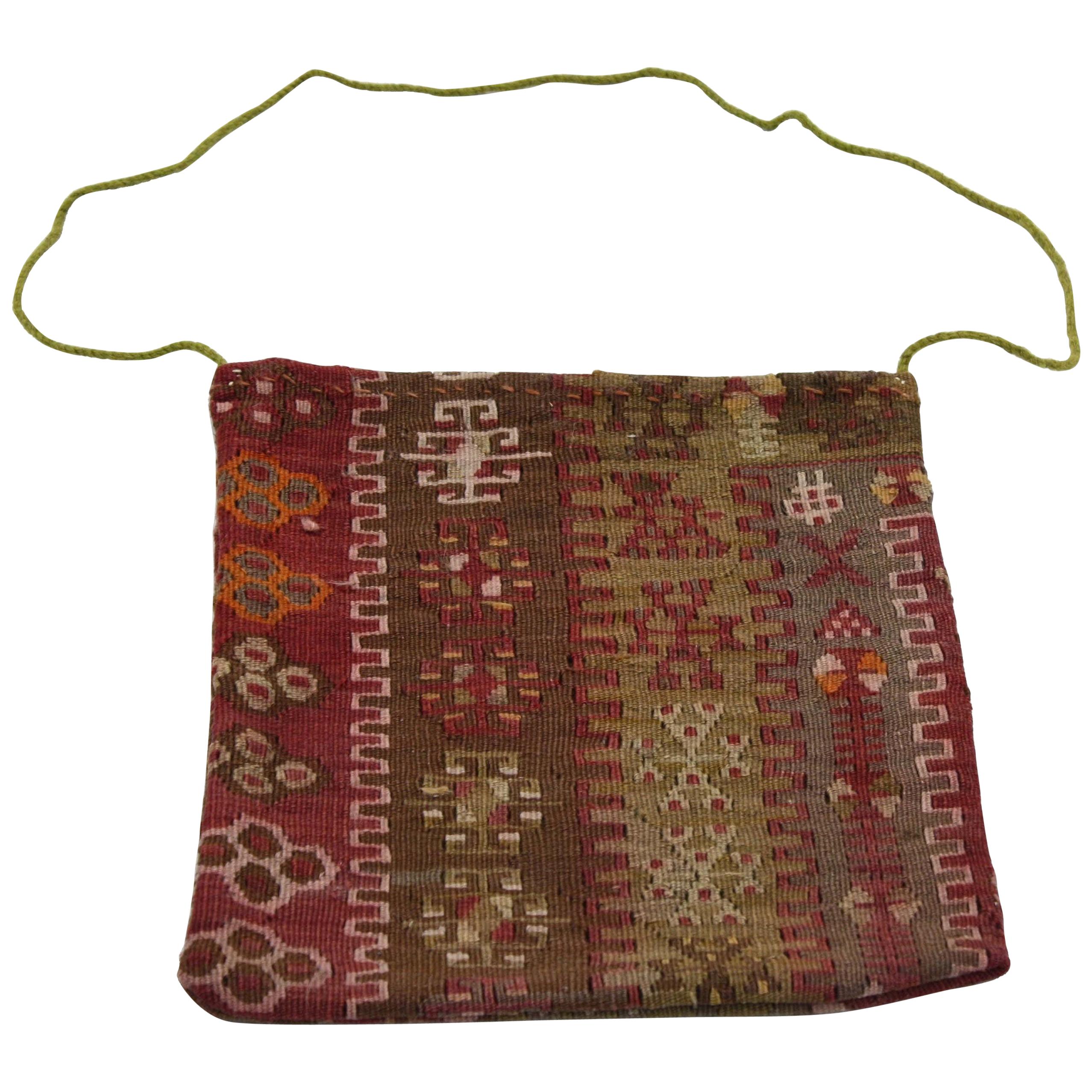 Afghanischer Kelim-Salztasche, Stammeskunst, Wandbehang, afghanischer Wandteppich