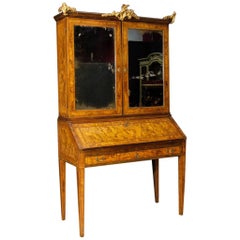 Italian Trumeau Louis XVI in Rosewood, Walnut, Burl Walnut from 18th Century