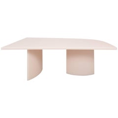 "Soap" Matte Resin Long Dinner Table by Sabine Marcelis, Off-white pink