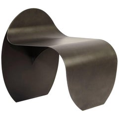 'New' O Stool in Blackened Stainless Steel by Estudio Persona