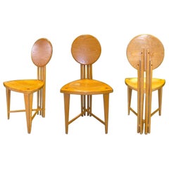 Kreisförmige Stühle mit Rückenlehne von Gregg Lipton