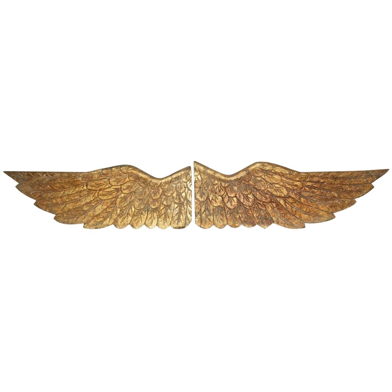 Pair of Gilded Angel Wings