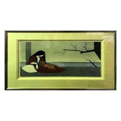 Will Barnet Signed Limited Edition Serigraph Print "Madame Butterfly"