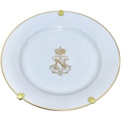 Assiette de Sèvres du service de Napoléon III