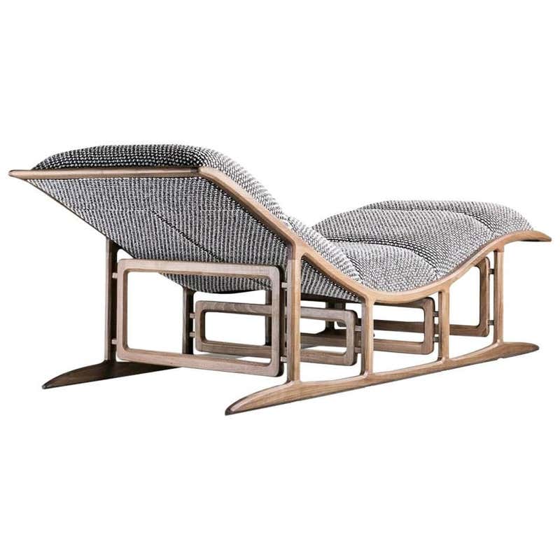 A Curvaceous American SShaped Chaise Lounge; by Adrian Pearsall at 1stdibs