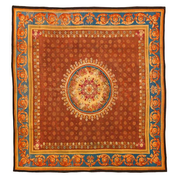 Large 19th Century Charles X Neoclassical Aubusson Rug For Sale at ...