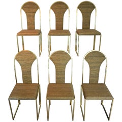 Belgo Chrome Dining Chairs with Supplemental Seat Covers, Mid-Century Modern