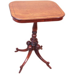 Antique Regency Mahogany Oblong Lamp Table