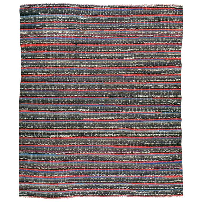 Vintage American Braided Rug For At 1stdibs Vintage American Braided Rug For