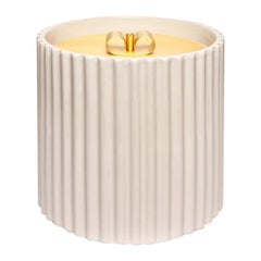 Rossana I Large Ceramic Box with Brass Lid by Cristina Celestino