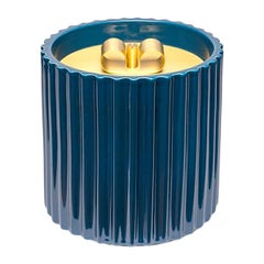 Rossana II Small Ceramic Box with Brass Lid by Cristina Celestino