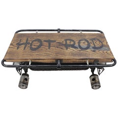 Contemporary Handmade Coffee "Hot Rod" Table by Baldos