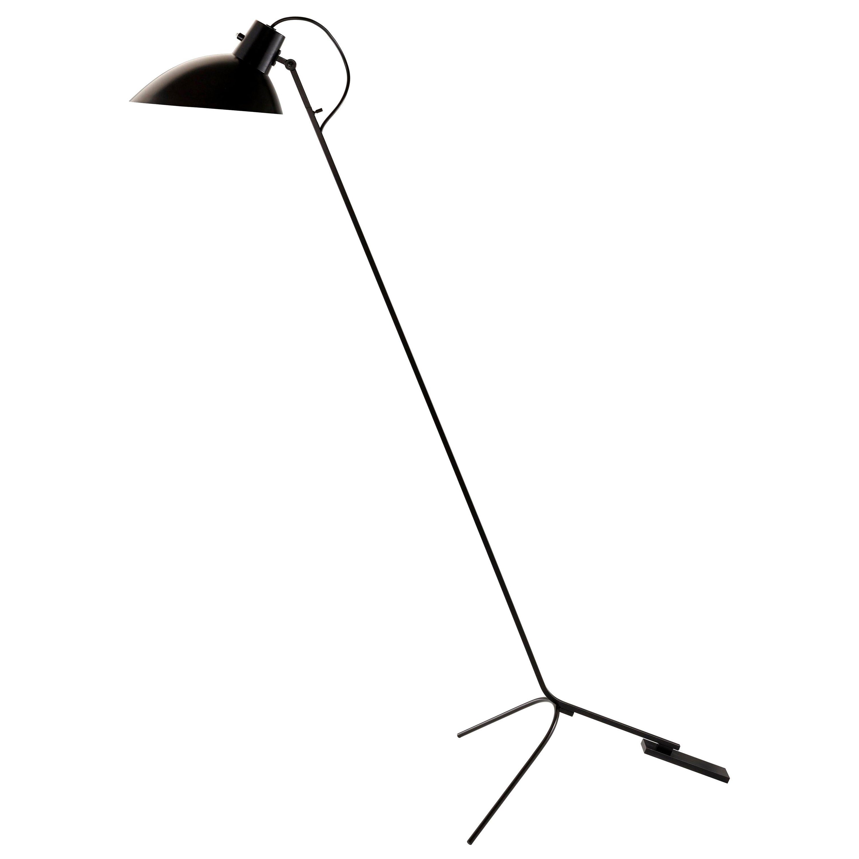 Vittoriano Viganò 'VV Cinquanta' Floor Lamp in Black for Astep For Sale