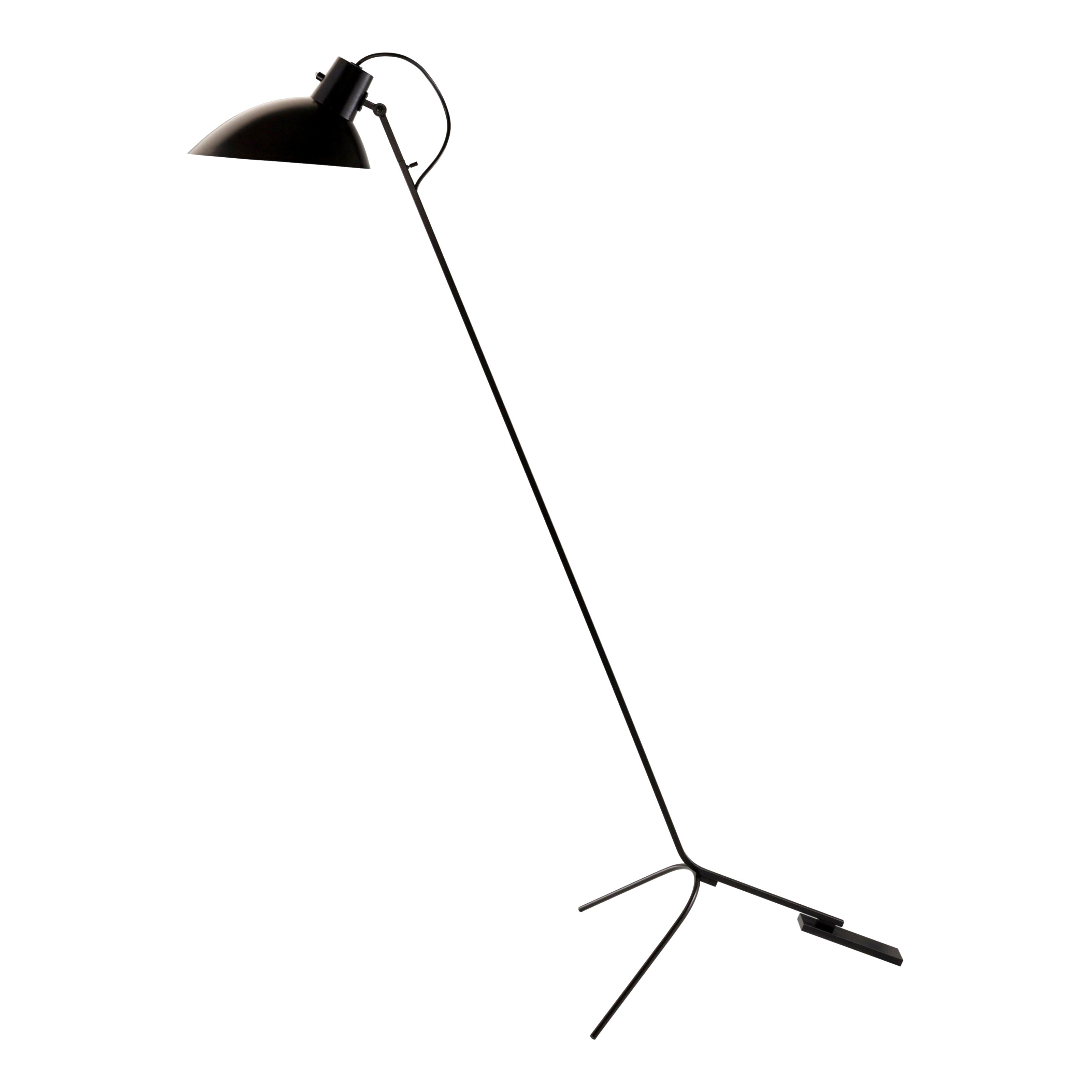 Vittoriano Viganò 'VV Cinquanta' Floor Lamp in Black for Astep