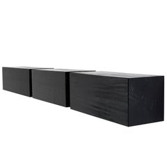 Corteccia Wall Unit in Black Finish by Andrea Salvetti & Mogg