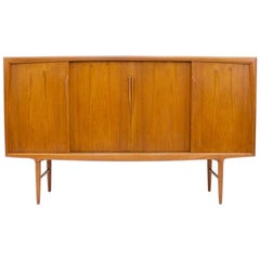 Gunni Oman Teak Highboard Sideboard for Axel Christensen Denmark 1960s