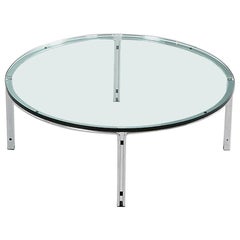 Lovley Horst Brüning Chrome and Glass Cocktail Table for Kill International