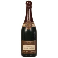 Vintage French Champagne Bottle Advertising Prop for Bistro France, circa 1940