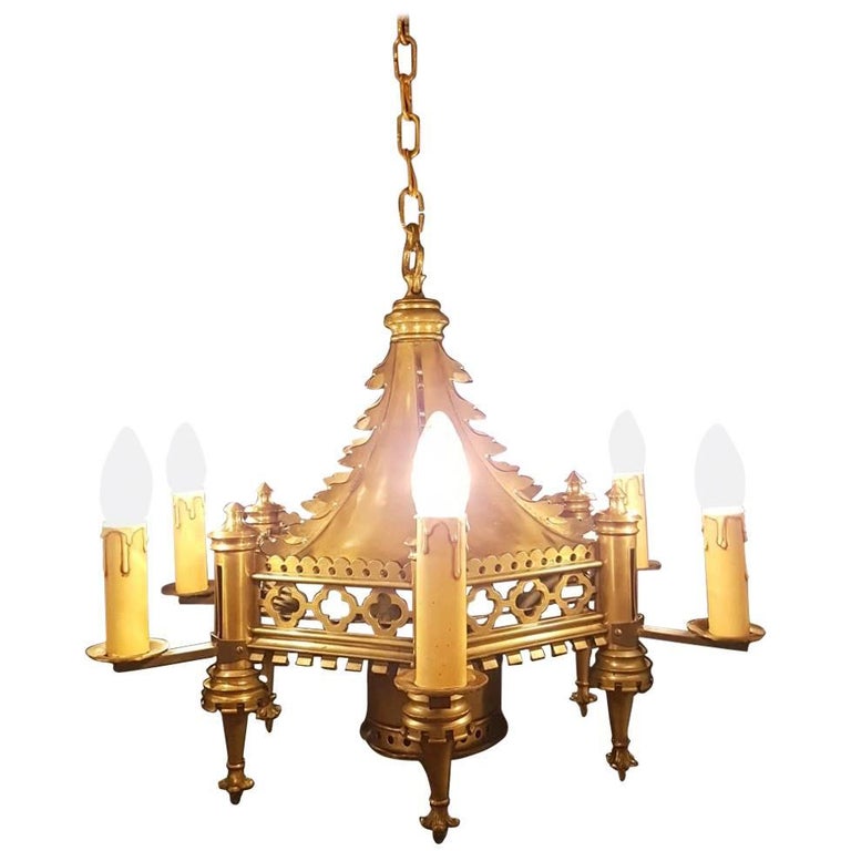 Antique Chandelier, Gothic Style For Sale At 1stdibs Antique Bronze 19th Century Gothic Church Chandelier, Dated 1890 - Antique Chandelier, Gothic Style For Sale At 1stdibs