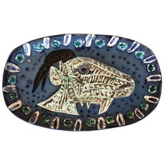 Picasso Edition Madoura Dish "Goat's Head in Profil" 1952