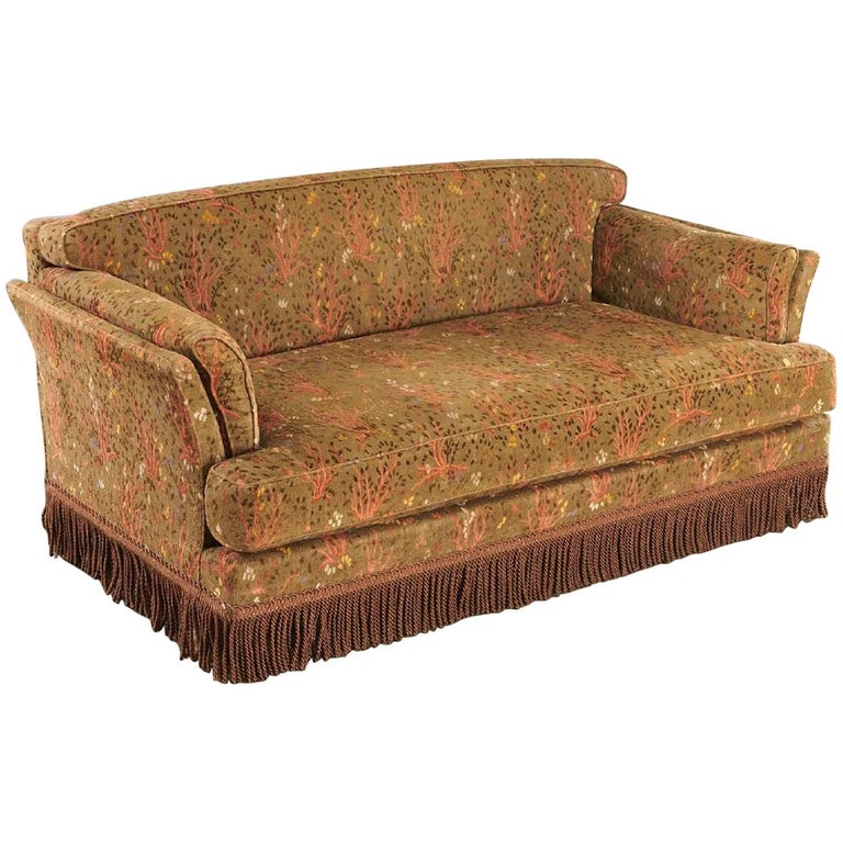 1950s Maison Jansen Sofa With Original Jacquard Tapestry Upholstery 1950s Maison Jansen Sofa With Original Jacquard Tapestry Upholstery For
