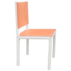 Bleached Maple And Leather Modern Dining Chair Bleached Maple And Leather Modern Dining Chair
