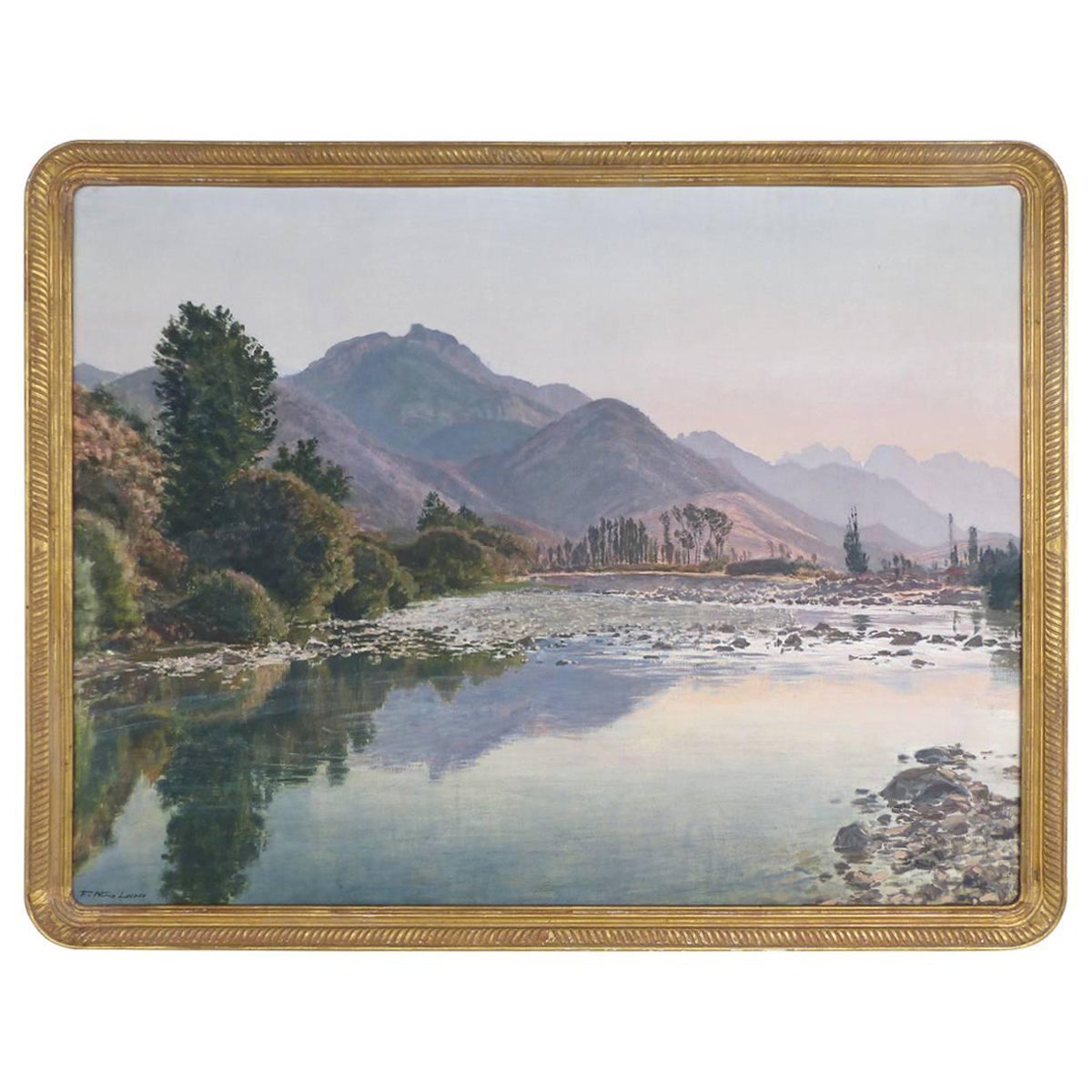 Francisco Nuñez Losada Fine Landscape Oil Painting on Canvas For Sale