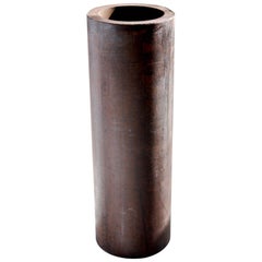 Contemporary Minimalist Patinated Steel Vase by Scott Gordon