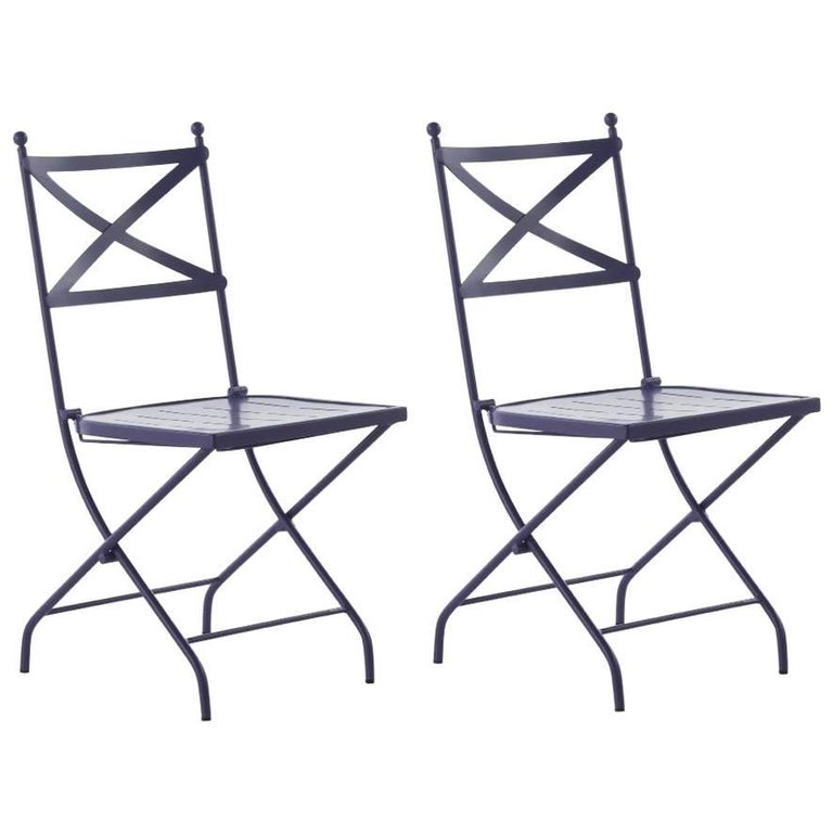 French Vintage Style Bistro Folding Iron Chair For Sale At 1stdibs