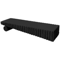 Black Beach Modern Low Coffee or Occasional Table in Concrete by Desirée Garcés