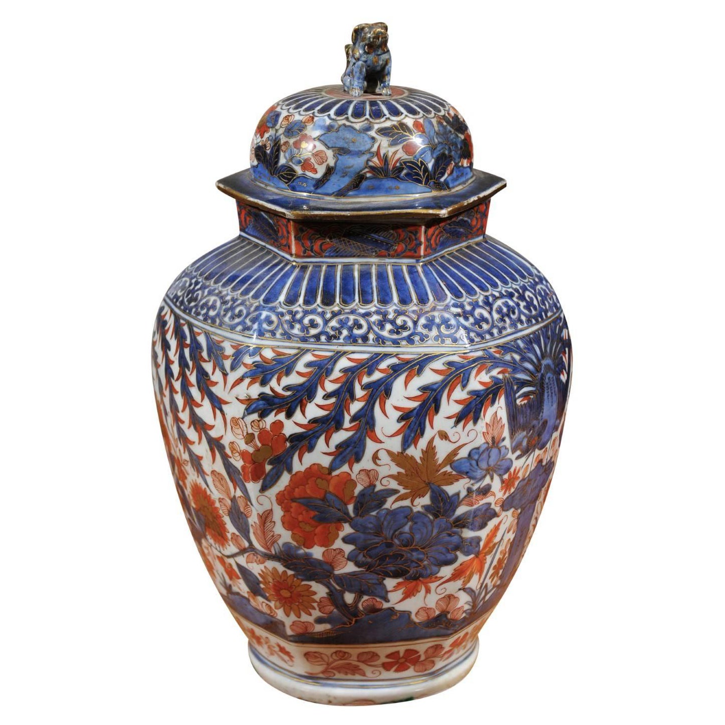 18th Century Chinese Imari Covered Urn