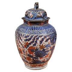 Antique 18th Century Chinese Imari Covered Urn