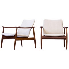 Pair of Easy Chair Model 138 by Finn Juhl, Denmark, 1950s