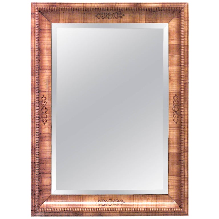 Austrian Biedermeier Cherrywood Wall Mirror For At 1stdibs Austrian Biedermeier Cherrywood Wall Mirror For