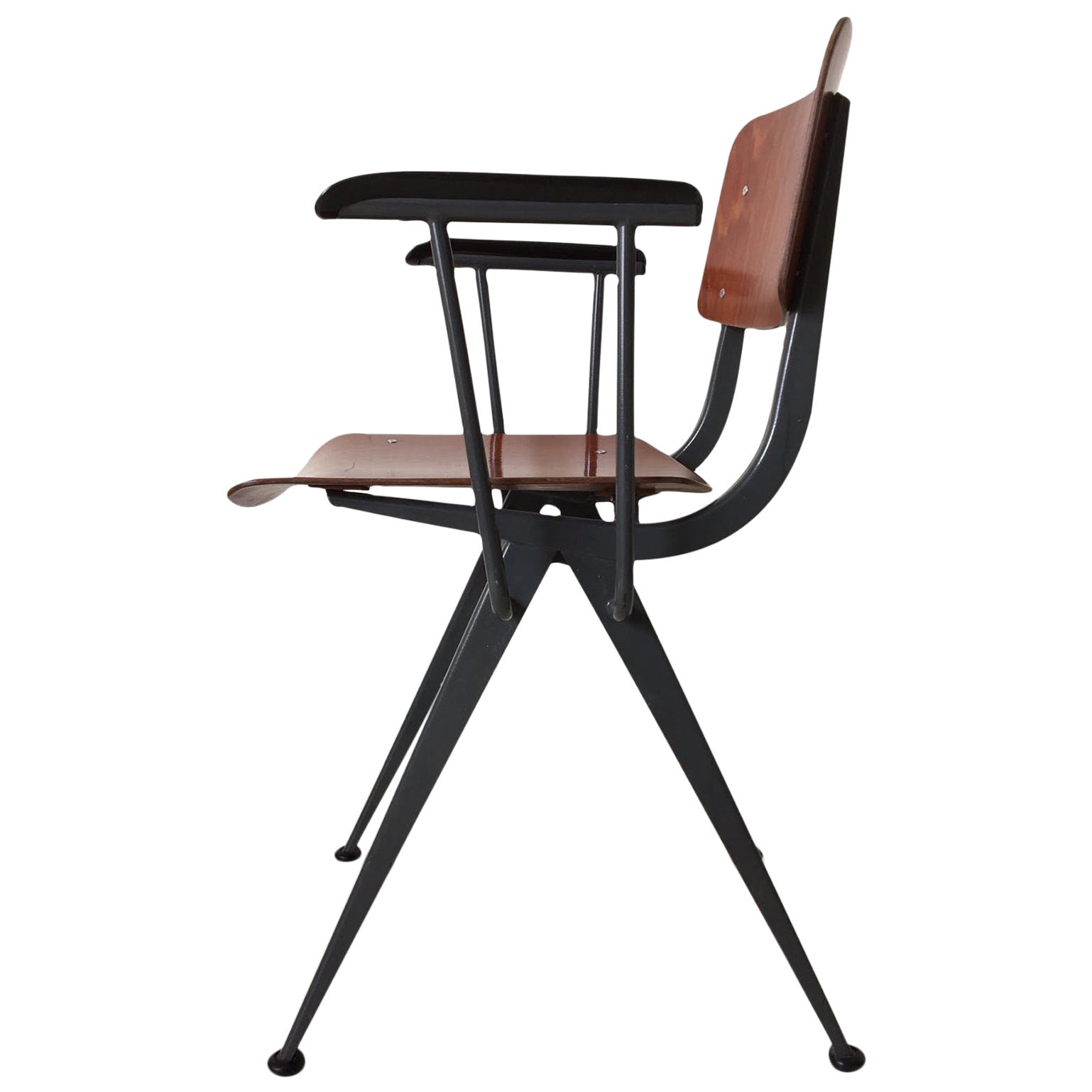 Prouve Inspired Industrial Drafting Chairs For Sale at 1stDibs