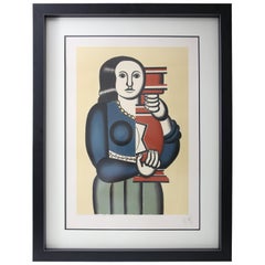 Fernand Leger's "Woman Holding a Vase", Lithograph by Jacques Villon