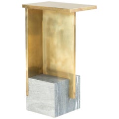 IF Table V, Brass and Marble, Signed Noro Khachatryan