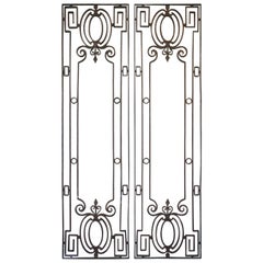 Pair of French Wrought Iron Door Guards