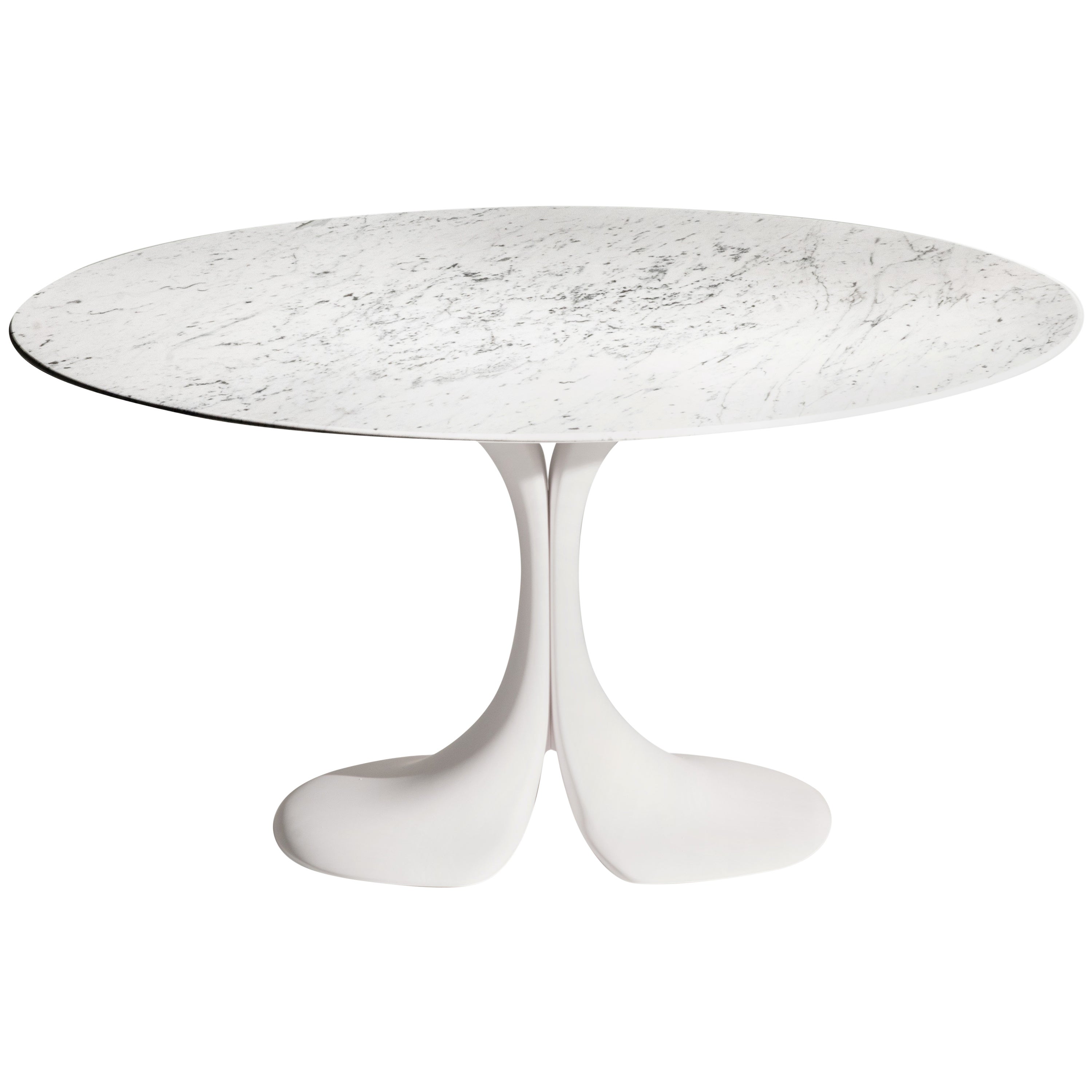 Didymos Oval Table with Black Marble Top by Antonia Astori for Driade